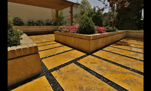 Yellow Travertine | Residence | Mahmoudiyeh