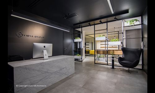 Wavy White Marble | Office | Vista
